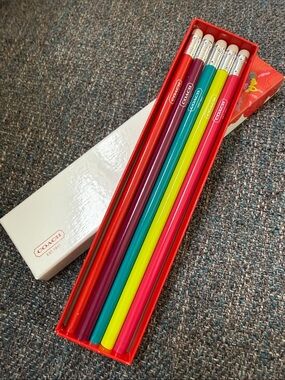 Coach Poppy Pencil Set in Box - Never Used. Like New.